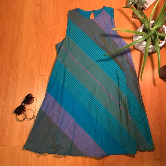 Colourful Handmade Tunic Swing Dress - Picture 1 of 4